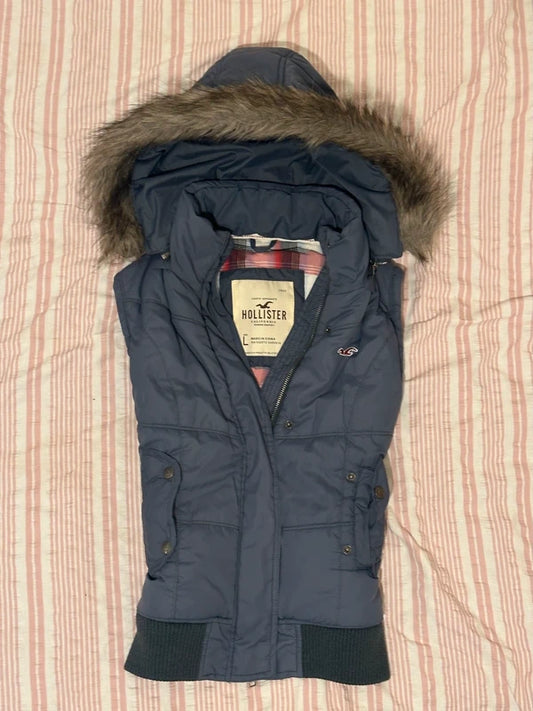 vintage hollister puffer vest gillet 2000s y2k