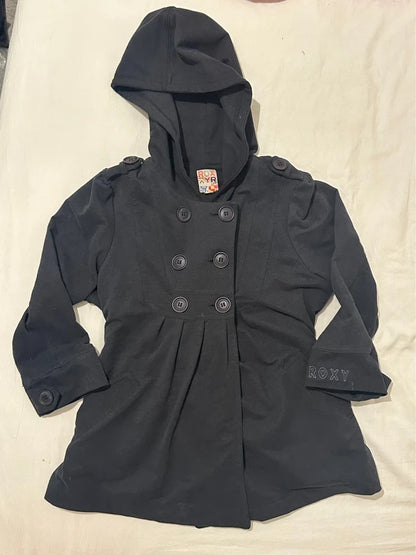 vintage 2000s roxy peacoat hoodie jacket