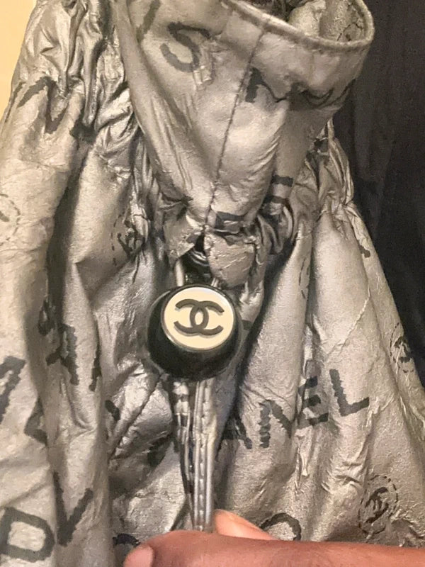 swag metallic 2000s chanel rue cambon oversized tote