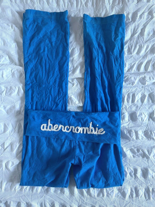 2000s vintage abercrombie flared foldover leggings