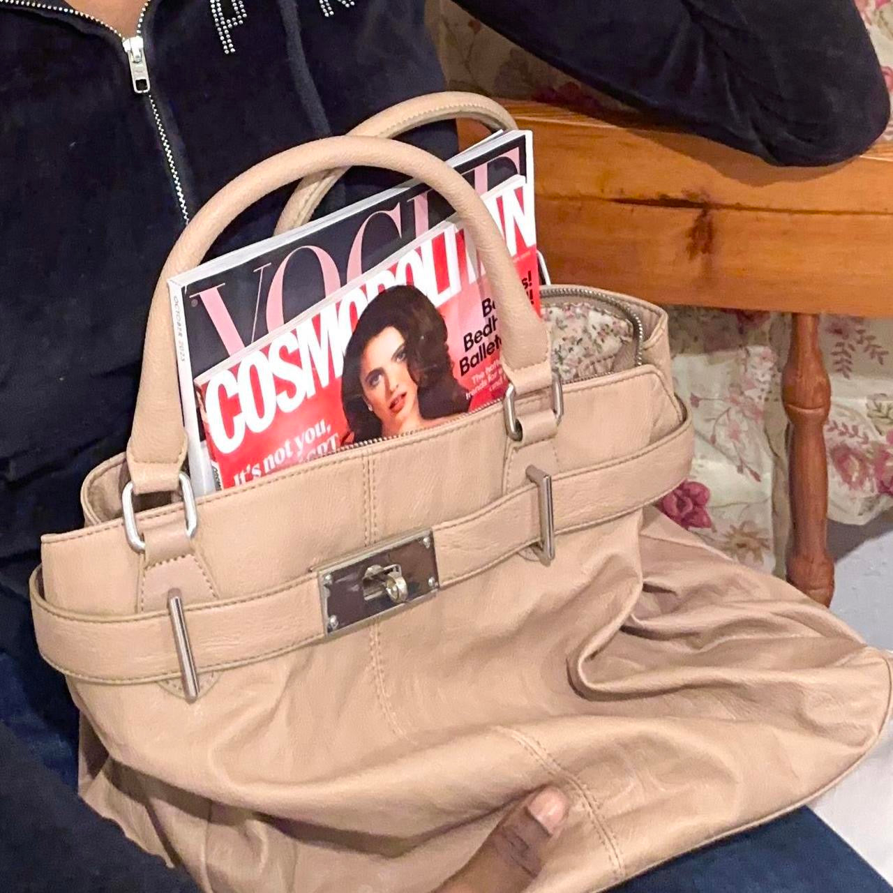 firkin vintage bag 2000s dusty pink medium size