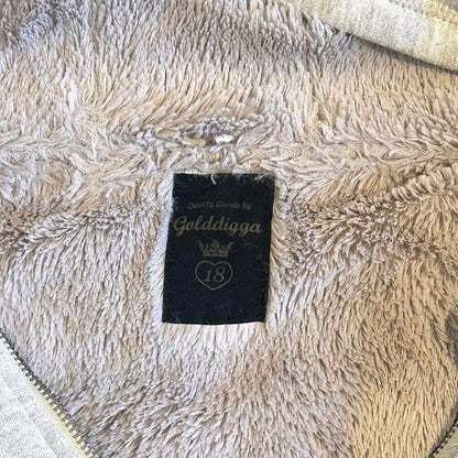 grey gold digga sequin leopard hoodie y2k vintage