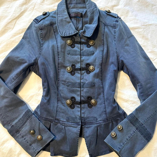 vintage 2000s miss selfridge napoleon military jacket